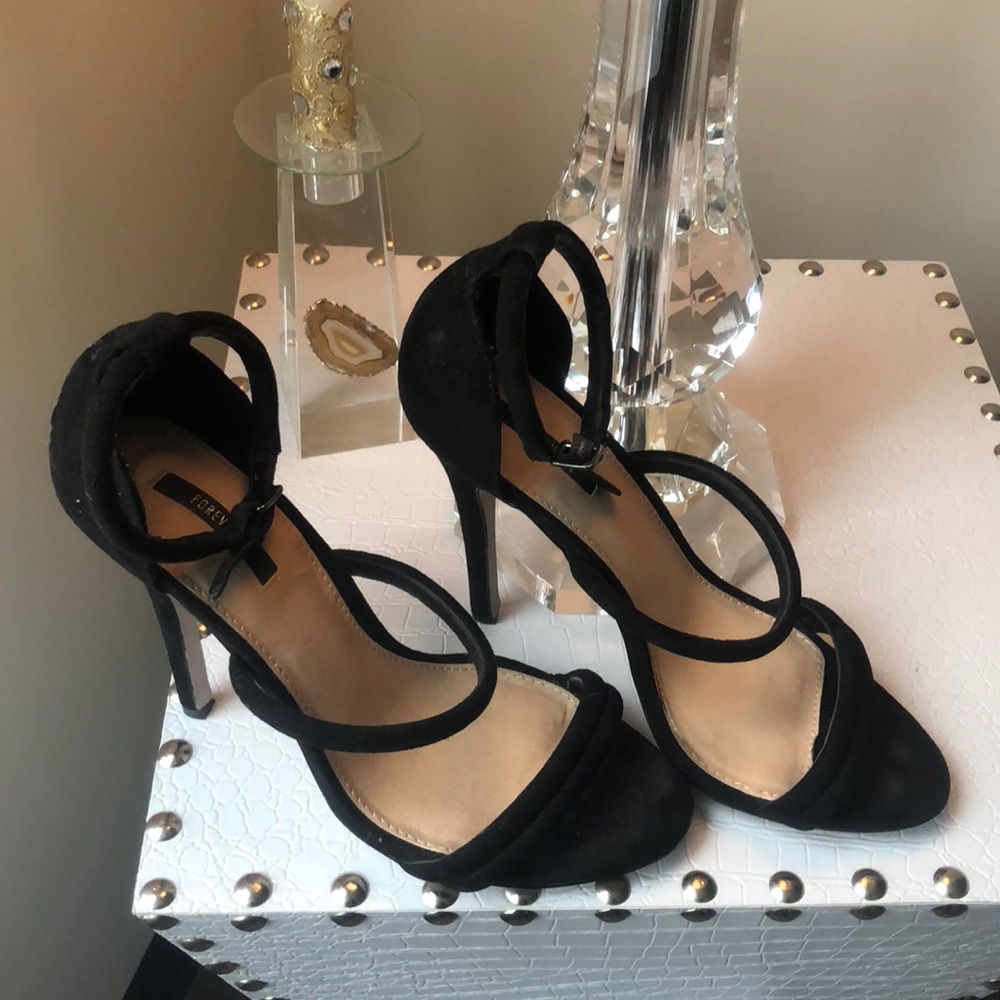 Strappy Black High Heel